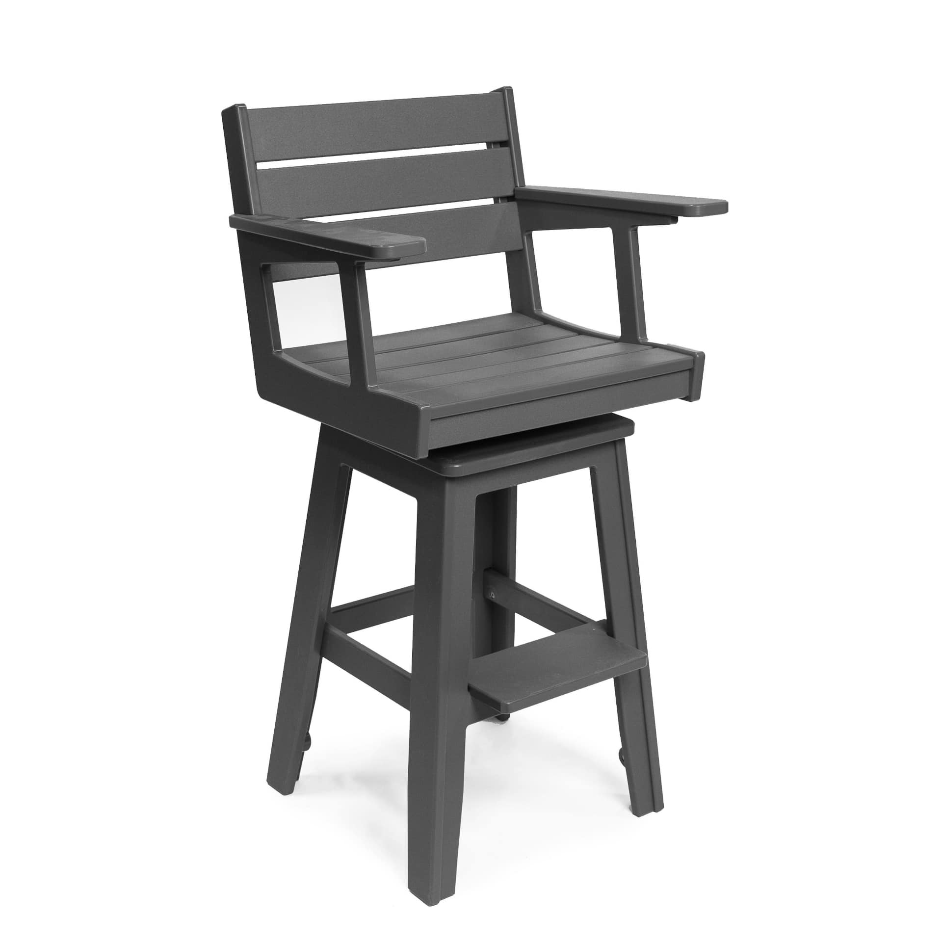 Pub Chair with Arms, Optional Swivel